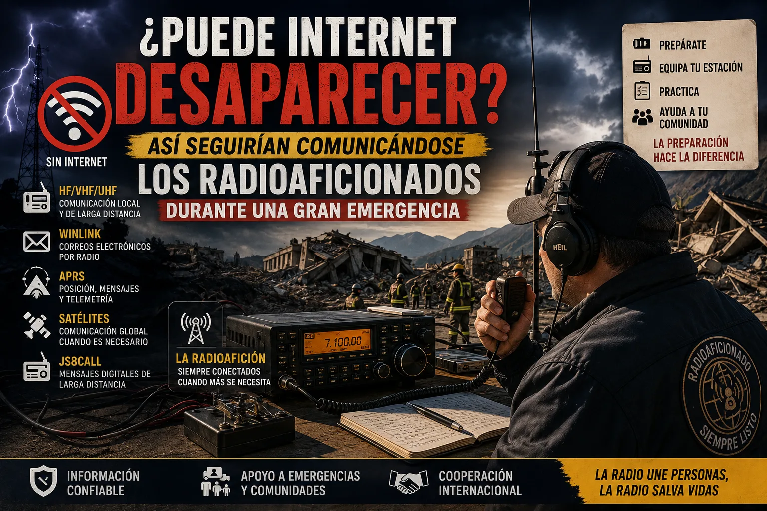 ¿Puede Internet desaparecer? Así seguirían comunicándose los radioaficionados durante una gran emergencia