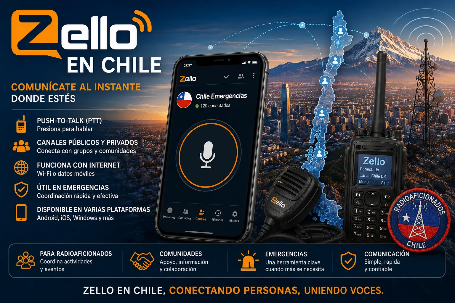 Zello en Chile