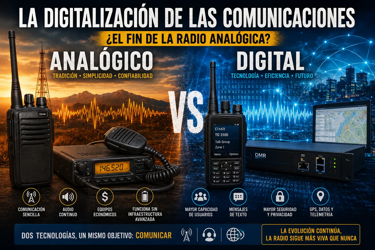 La digitalización de las comunicaciones: ¿El fin de la radio analógica?